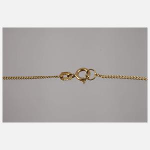 Anhänger mit Rubinen und Saphiren