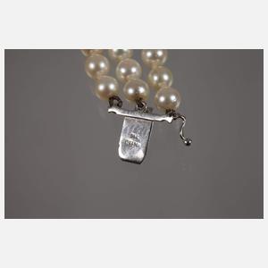 Dreireihiges Perlenarmband