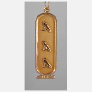 Ägyptischer Goldanhänger