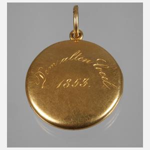 Medaillon mit Haargeflecht