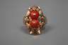 Damenring mit Korallen