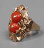 Damenring mit Korallen