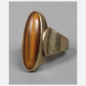 Damenring mit Tigerauge