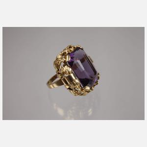 Ring und Anhänger mit Amethyst