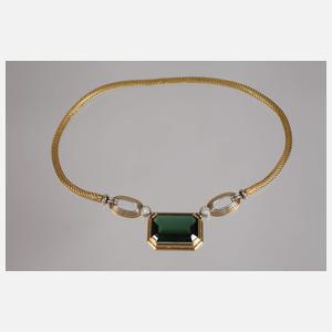 Hochwertiges Collier mit Turmalin