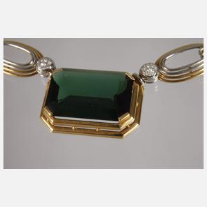 Hochwertiges Collier mit Turmalin