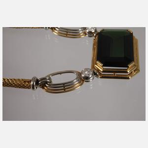 Hochwertiges Collier mit Turmalin