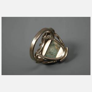 Damenring mit Inkakopf