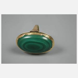 Damenring mit Malachit