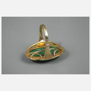 Damenring mit Malachit