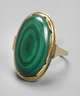 Damenring mit Malachit