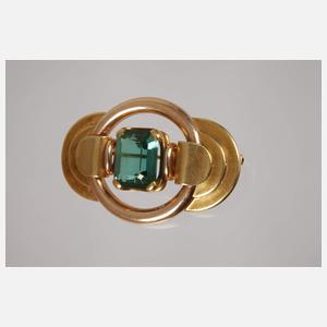 Brosche mit Turmalin