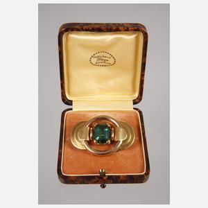 Brosche mit Turmalin