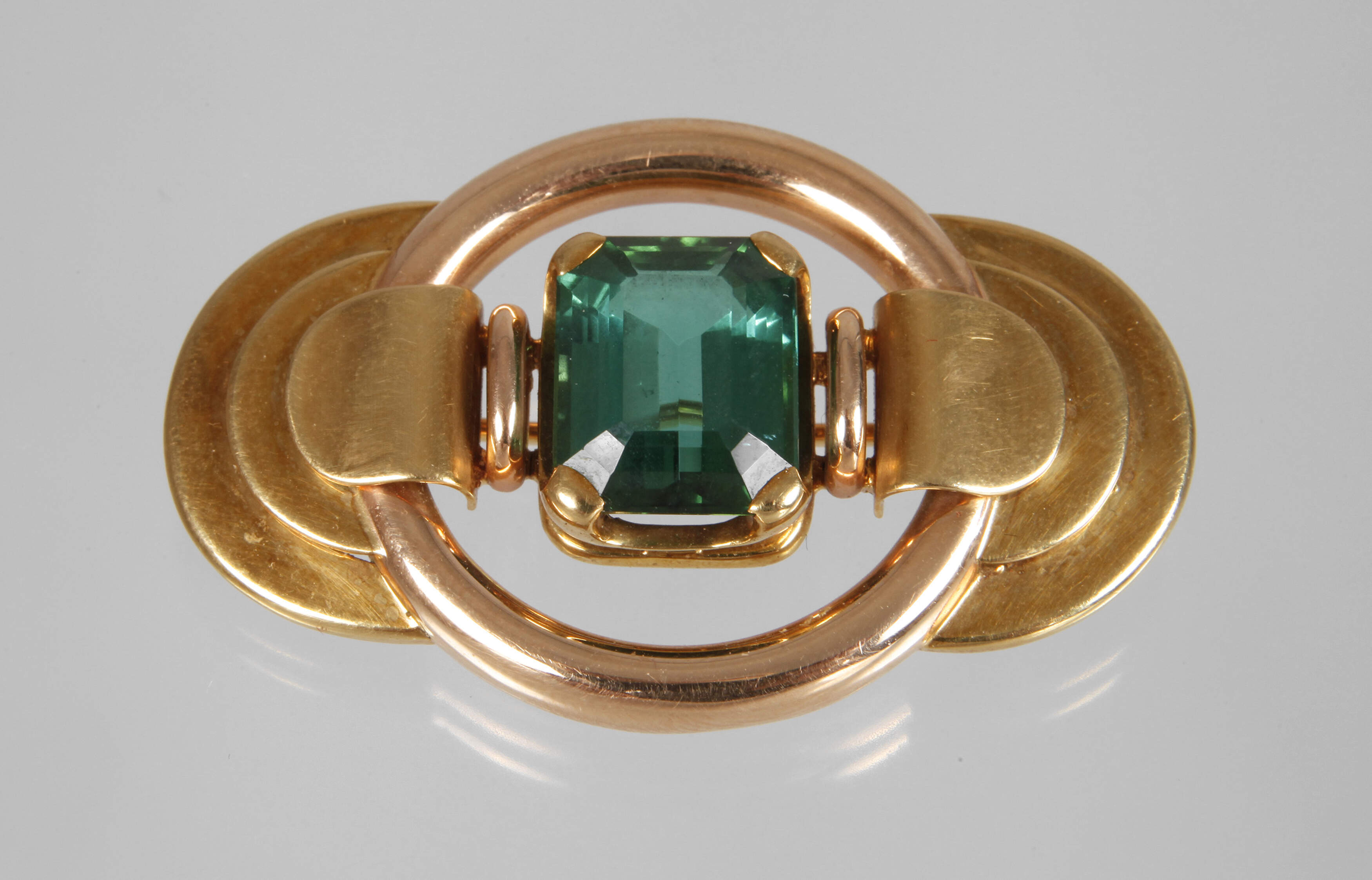 Brosche mit Turmalin