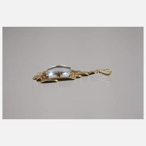 Art déco-Anhänger mit Steinbesatz