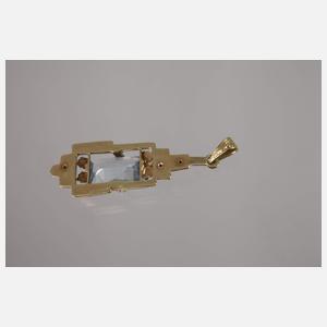 Art déco-Anhänger mit Steinbesatz