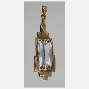 Art déco-Anhänger mit Steinbesatz