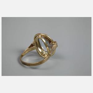 Damenring mit Steinbesatz