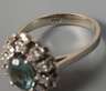 Damenring mit Aquamarin und Brillanten