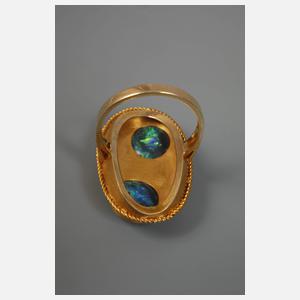 Damenring mit Edelopalen