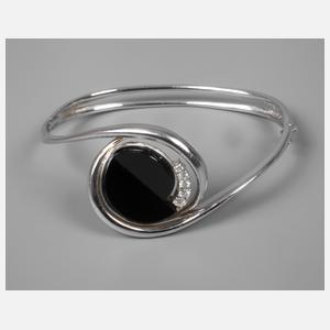 Armreif mit Onyx und Brillanten