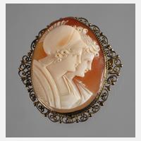 Brosche mit Muschelkamee111