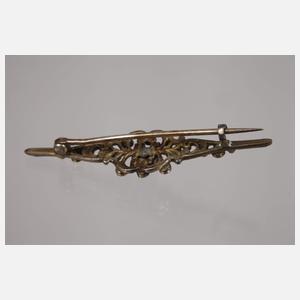 Brosche mit Steinbesatz