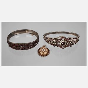 Konvolut Granatschmuck