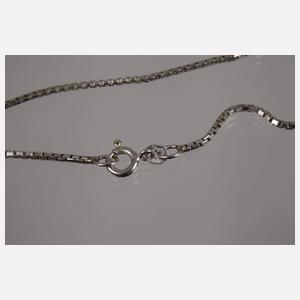 Art déco-Anhänger mit Onyx und Diamanten