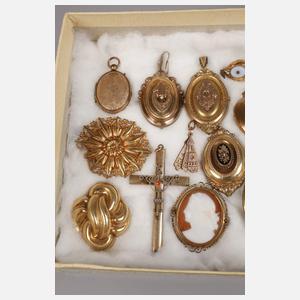 Konvolut Schmuck des 19. Jahrhunderts