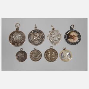 Konvolut Silberanhänger