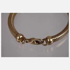 Schlangenarmband und Kette
