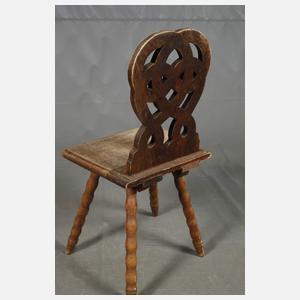 Bäuerlicher Brettstuhl