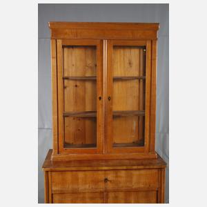 Aufsatzvitrine Biedermeier