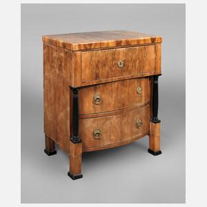 Kleine Säulenkommode Biedermeier