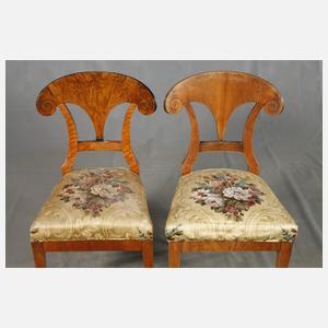 Vier Schaufelstühle Biedermeier