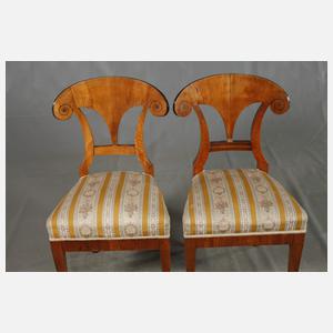 Vier Schaufelstühle Biedermeier