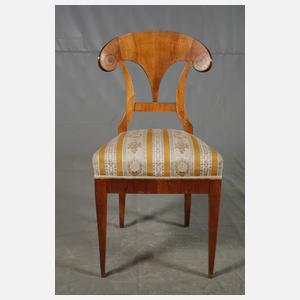 Vier Schaufelstühle Biedermeier