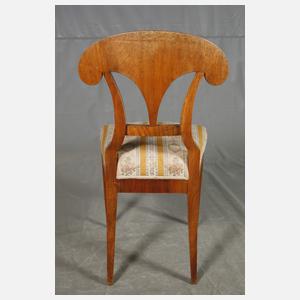 Vier Schaufelstühle Biedermeier