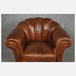 Paar Clubsessel Leder