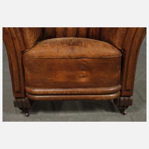 Paar Clubsessel Leder