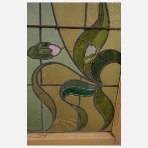 Große Bleiverglasung Jugendstil