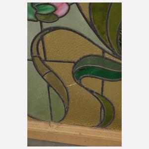 Große Bleiverglasung Jugendstil