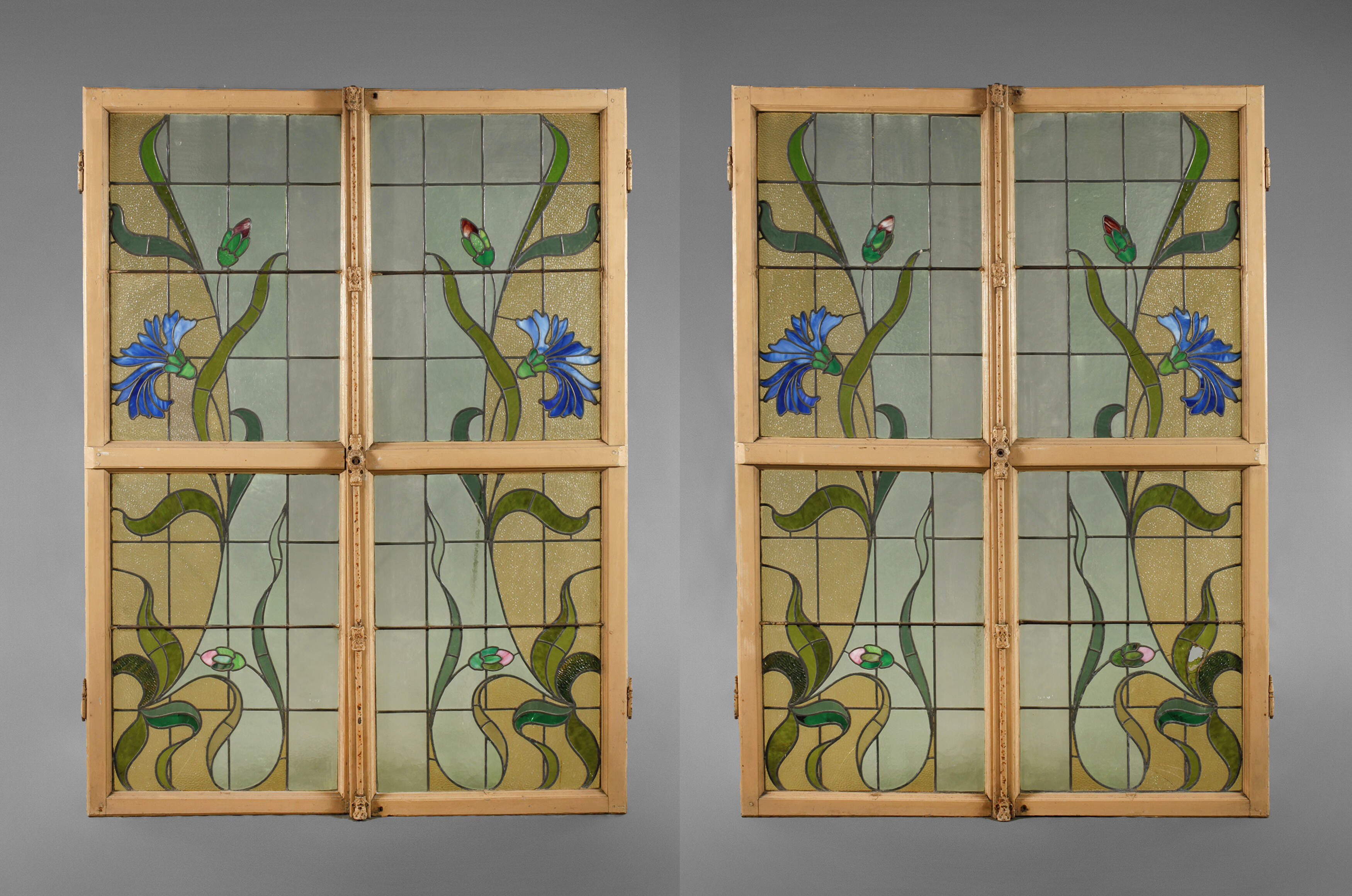 Große Bleiverglasung Jugendstil