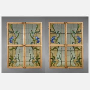 Große Bleiverglasung Jugendstil