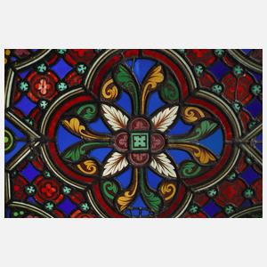 Feines Bleiglasfenster Historismus