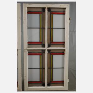 Konvolut Bleiglasfenster