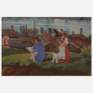 Historische Wandtapete