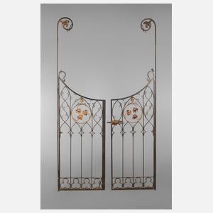 Prächtiges Gartentor Schmiedeeisen