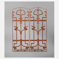 Paar Fenstergitter Jugendstil111
